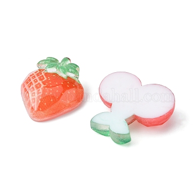 80шт 2 стиля наборы кабошонов из прозрачной смолы CRES-FS0001-07-1