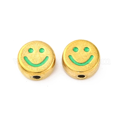 Эмалированные бусины из нержавеющей стали 304 STAS-B085-08G-02-1