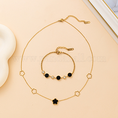 Элегантный комплект украшений из нержавеющей стали 201 AW4784-1