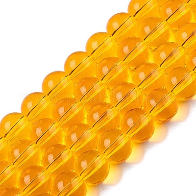 Прозрачные стеклянные бусины GLAA-T032-T8mm-11-1