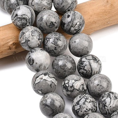 Натуральная карта каменные бусы пряди&nbsp;G-L648-A05-16mm-1