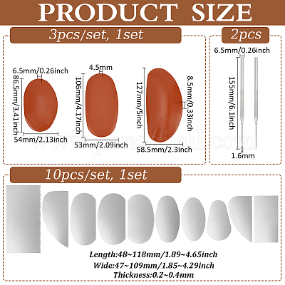 Изогнутый инструмент для резьбы по глине из нержавеющей стали DIY-FG0005-51-1