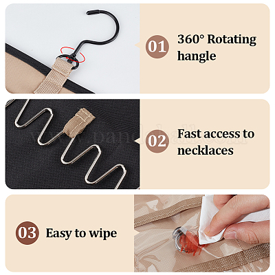 Нетканый органайзер для украшений AJEW-WH0419-43-1