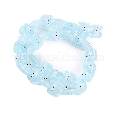 Прозрачные стеклянные бусины LAMP-L078-010E-1