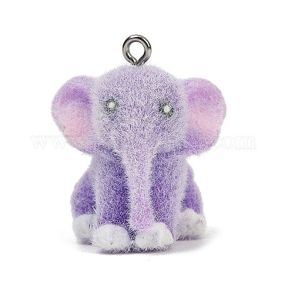 Подвески из флокированной смолы RESI-P044-02B-P-1