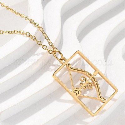 Ожерелье из нержавеющей стали 304 NJEW-D330-01G-09-1