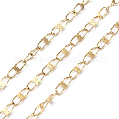 Ионное покрытие (ip) 304 нержавеющая сталь овальные звенья цепи CHS-G027-01G-1