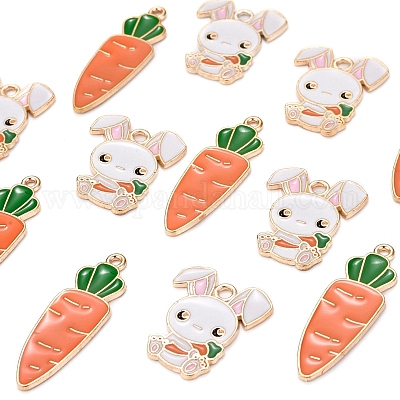 50шт 2 стиля подвески из сплава с эмалью ENAM-LS0001-26LG-1