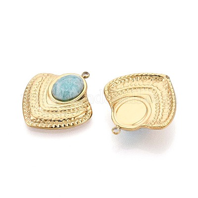 Природные подвески амазонит STAS-N109-193A-G-1