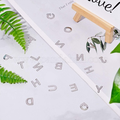 Подвески-буквы из нержавеющей стали 304 STAS-O073-01-1