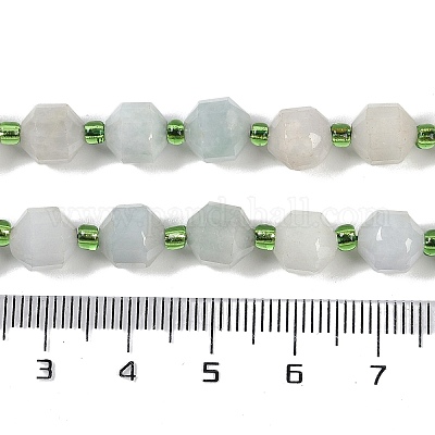 Натуральные нити бусин из нефрита G-O201B-120F-1