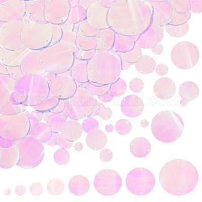 8 стиль радужных переливающихся звеньев из ПВХ с пайетками/блестками PVC-PH0001-32B-1