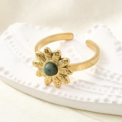 Кольца-манжеты из нержавеющей стали 304 для женщин RJEW-U062-02C-02G-1