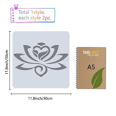 Lotus Flower Stencil Template