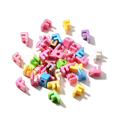 УФ-покрытие непрозрачные акриловые европейские бусины SACR-Z007-01F-1