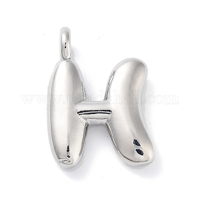 Подвески из латуни с покрытием стойки с буквами-шариками KK-C050-01P-H-1