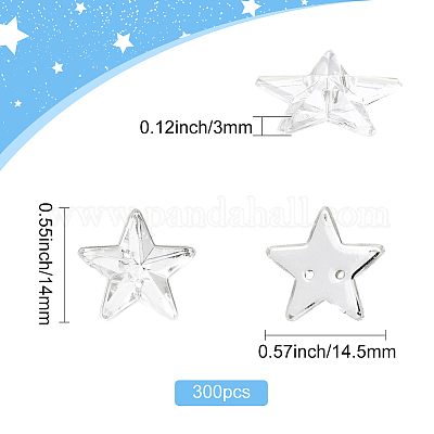 300шт акриловые кабошоны&nbsp;OACR-SP0001-98-1