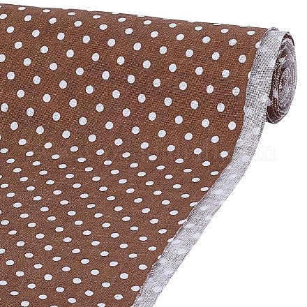 Хлопчатобумажные ткани с рисунком в горошек&nbsp;DIY-WH0622-485A-1