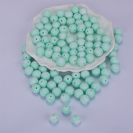 Perles focales rondes en silicone SI-JX0046A-60-1