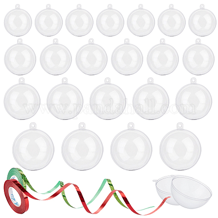 Openable Transparent Plastic Ball Pendant Decoration DIY-NB0004-54-1