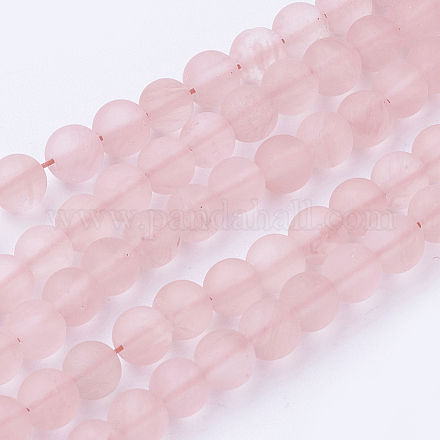 Chapelets de perle de pastèque de pierre en verre G-G735-44F-4mm-1
