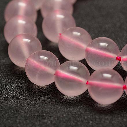 Chapelets de perles en quartz rose naturel G-E375-4mm-01-1