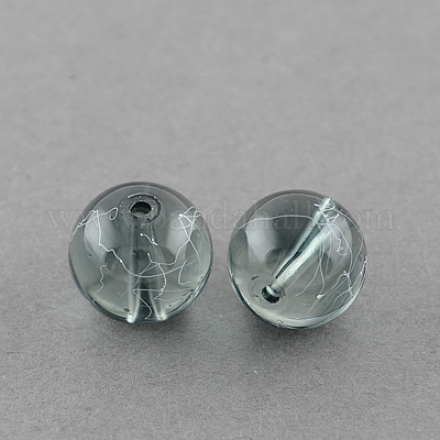 Drawbench Transparent Glass Beads Strands GLAD-Q012-16mm-09-1