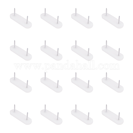Plastic Head and Double Iron Pins Nail Glide AJEW-WH0065-01-1