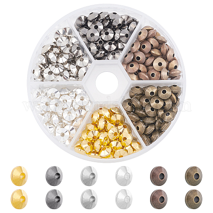 Nbeads 300 pcs perles d'espacement bicône KK-NB0001-16-1