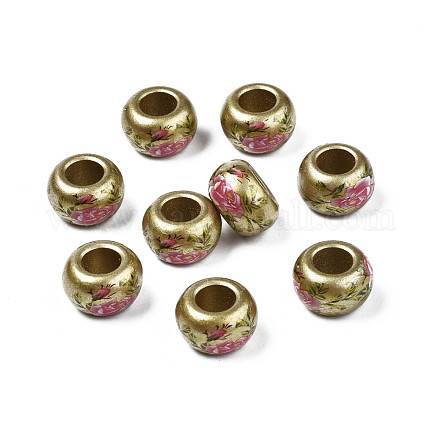 Perles acryliques opaques peintes à la bombe SACR-S305-27-A04-1