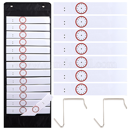 Карманный график ежедневного расписания из оксфордской ткани AJEW-WH0314-190-1