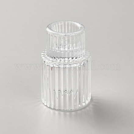 Двухсторонний стеклянный подсвечник AJEW-WH0596-189B-1