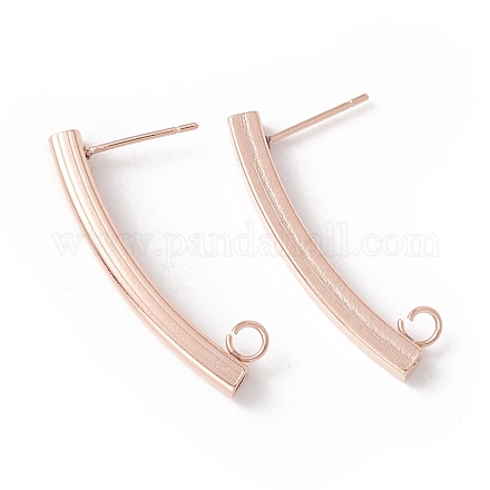 Accessoires de puces d'oreilles en 304 acier inoxydable STAS-P308-08RG-1