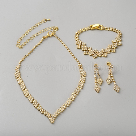 Комплекты украшений из латуни&nbsp;AJEW-WH0695-237G-1