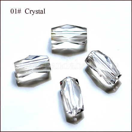 Abalorios de cristal austriaco de imitación SWAR-F055-8x4mm-01-1