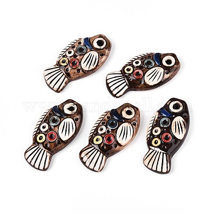 Ручной работы фарфора большие кулоны&nbsp;PORC-T133-34-1