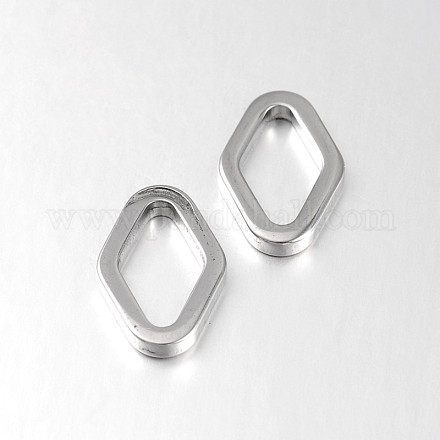 Rhombus 304 Stainless Steel Linking Rings STAS-N058-10-1