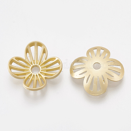 Perlenkappen aus 4-Blütenblatt-Legierung mit glatter Oberfläche X-PALLOY-S117-001-1