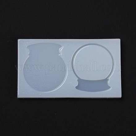 Moldes de silicona de calidad alimentaria con bolas de cristal DIY-K041-01-1