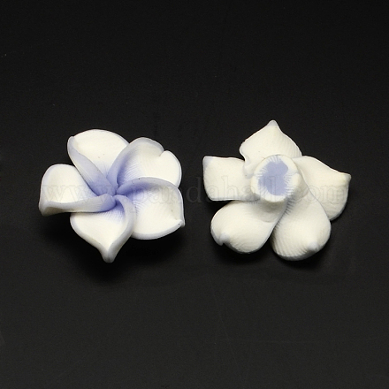 Handmade Polymer Clay Flower Cabochons CLAY-Q221-26-1
