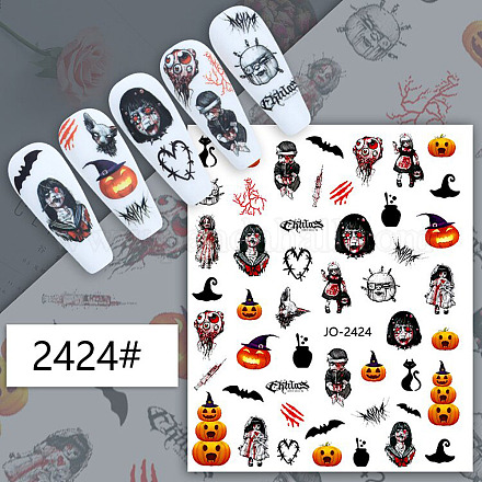 Autocollants nail art sur le thème d'halloween MRMJ-N033-2424-1