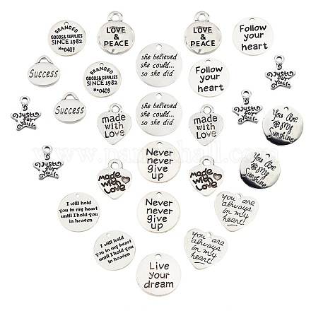 72 шт. 12 стиля подвески из сплава в тибетском стиле&nbsp;PALLOY-SC0003-31AS-1