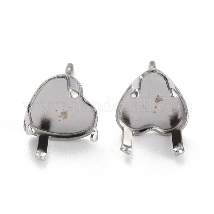 Accessoires des clous d'oreilles en 304 acier inoxydable STAS-B004-08P-A-1