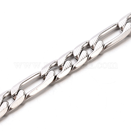 304 Stainless Steel Figaro Chains CHS-O002-05-1