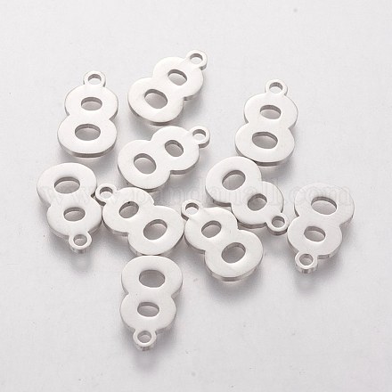 201 Stainless Steel Charms STAS-Q201-T408-8-1