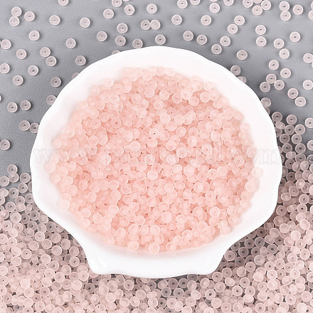 Прозрачные матовые цветные стеклянные бусины SEED-T007-12M-1