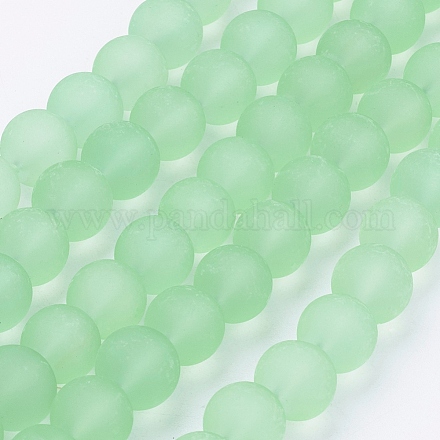 Chapelets de perles en verre transparent GLAA-S031-10mm-29-1
