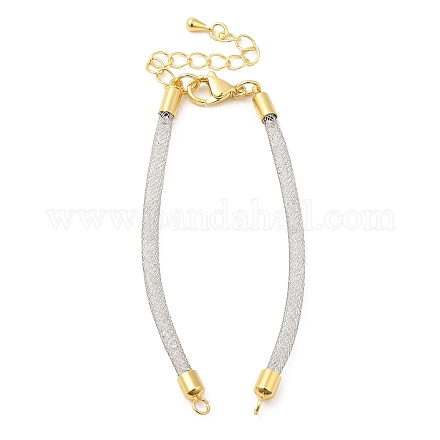 Realizzazione di braccialetti con maglie a catena in ottone DIY-B066-01G-04-1