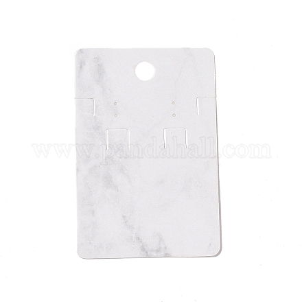 Rectangle Marble Paper Jewelry Display Cards with Hanging Hole CDIS-C004-08C-1
