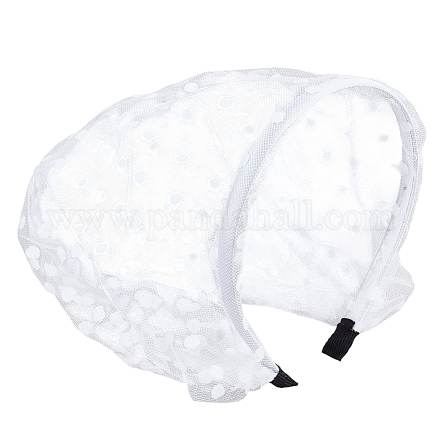 Резинки для волос с вуалью из полиэстера OHAR-WH0021-63A-1
